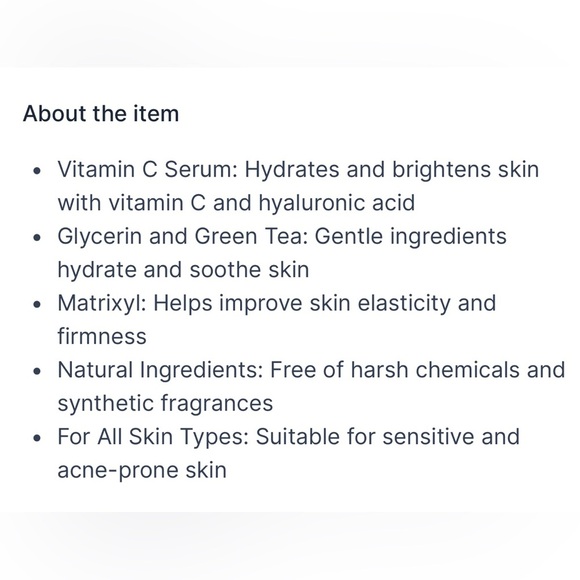 🌷Keika VitC+ Vitamin C Serum for Face with Hyaluronic Acid - 30ml/1oz. NIB! - Picture 2 of 3